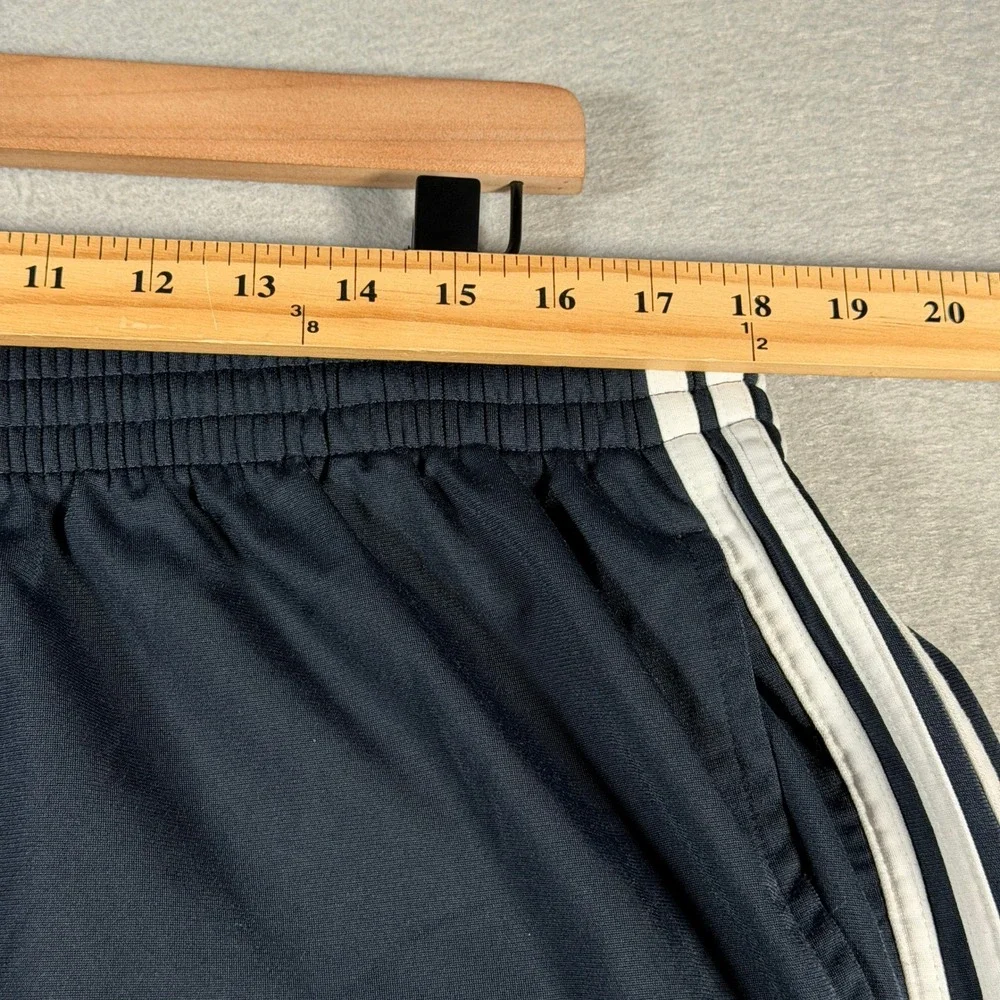 Vintage Adidas Men Blue Track Pants Athletic‎ Side Stripe Elastic Waist 2XL